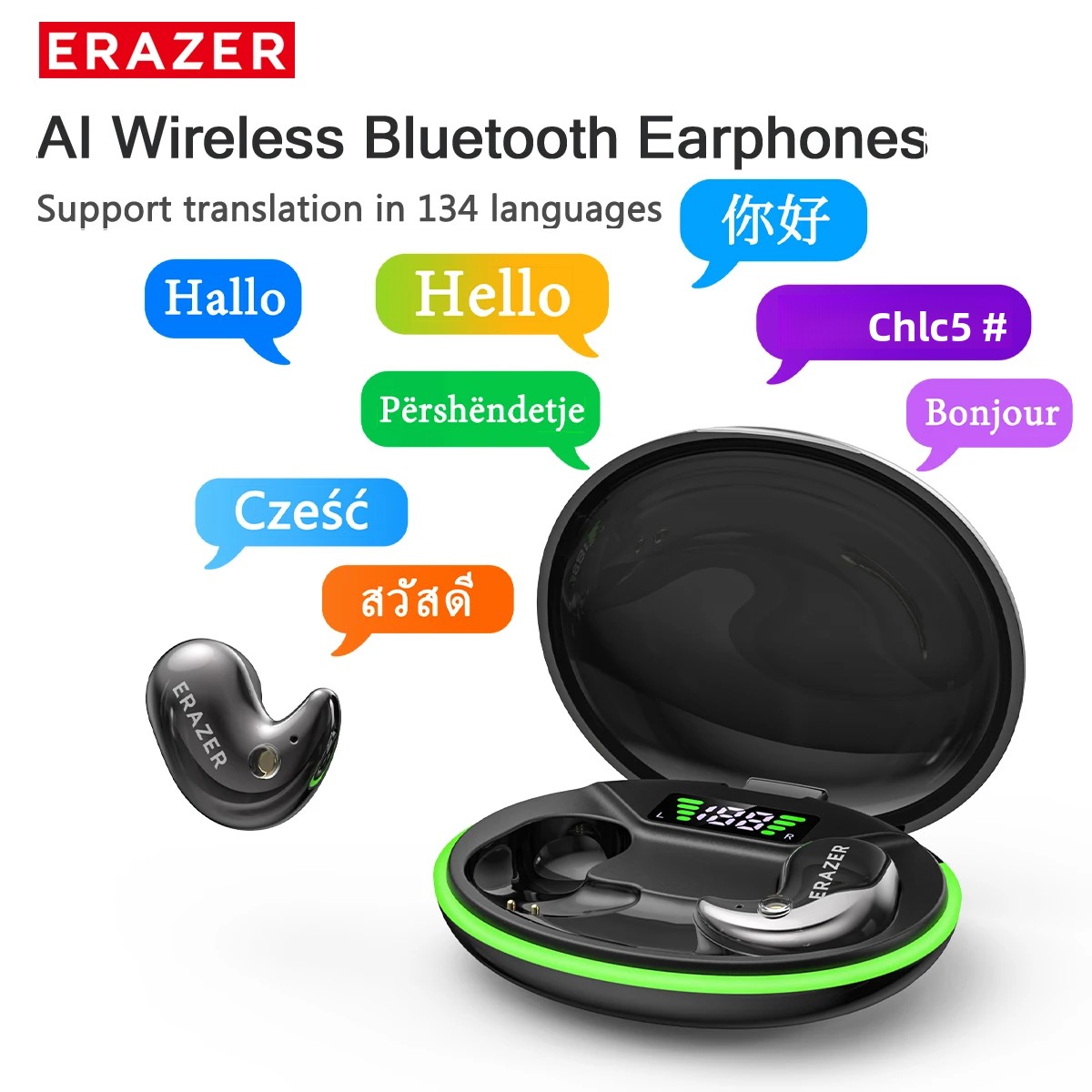 Noise Cancelling Headphone - EARZER XF58 In-Ear Bluetooth Headphones With