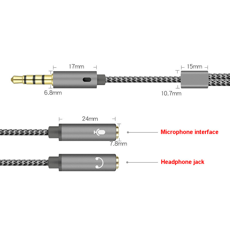 1PCS 3.5mm Audio Splitter Y Ja - Earphone Splitter Jack recension och pris
