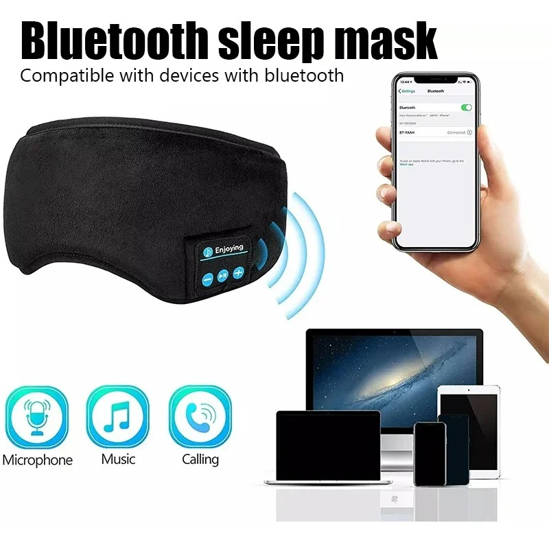 3D Eye Mask Bluetooth Headphon - Bluetooth Headset On Ear recension och pris