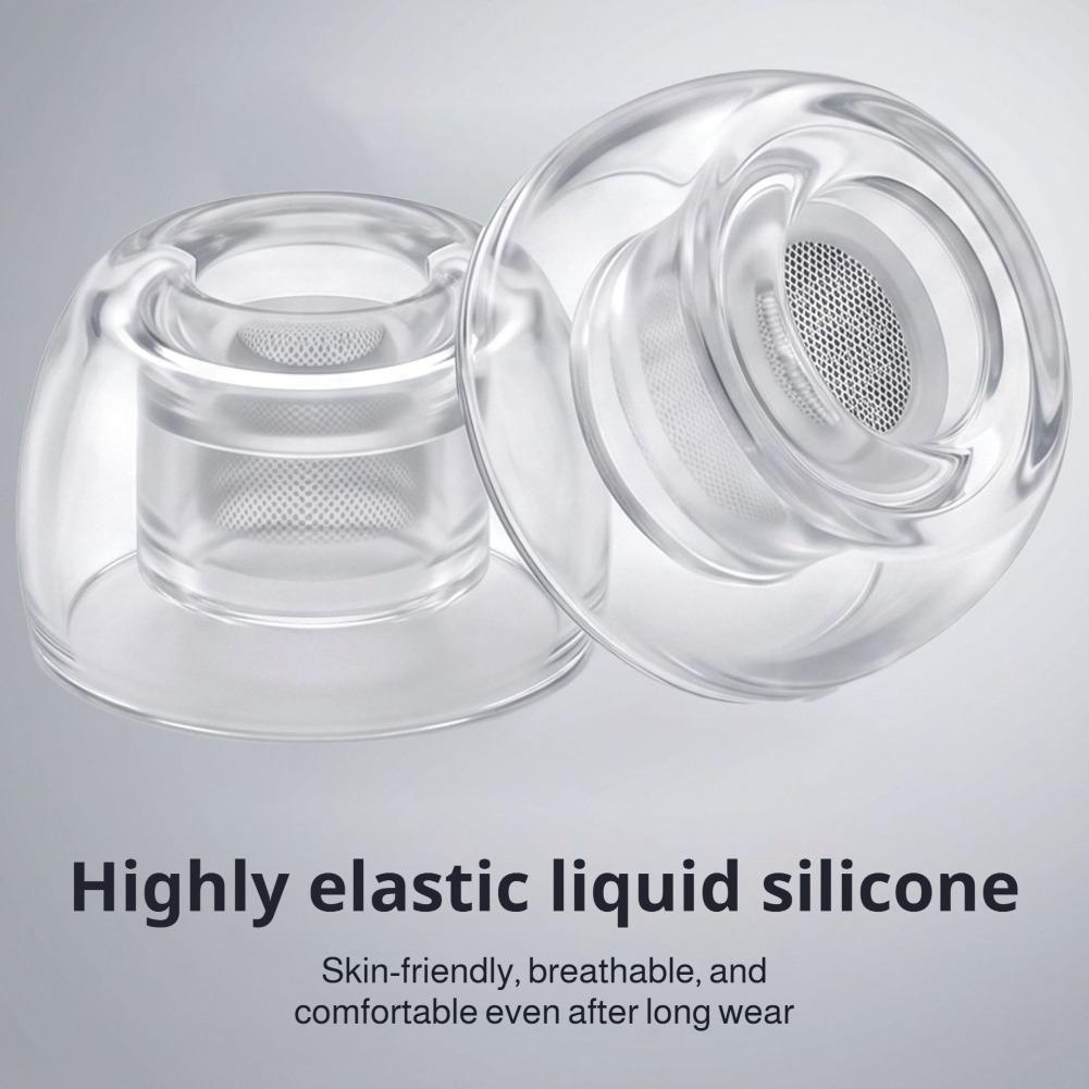 1/2/3Pairs Clear Liquid Silico - Silicone Ear Tip Replacement recension och pris