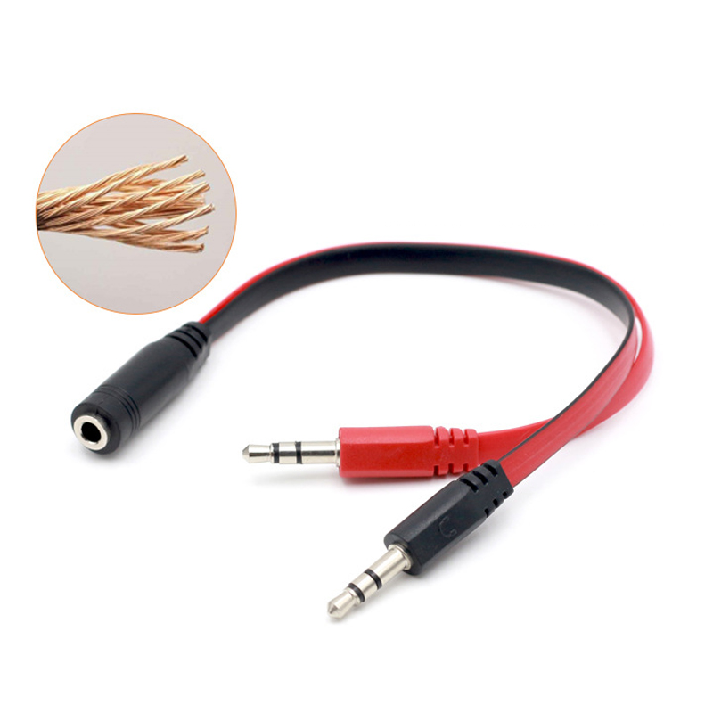 3.5mm 1 Female to 2 male AUX A - Earphone Splitter Jack recension och pris