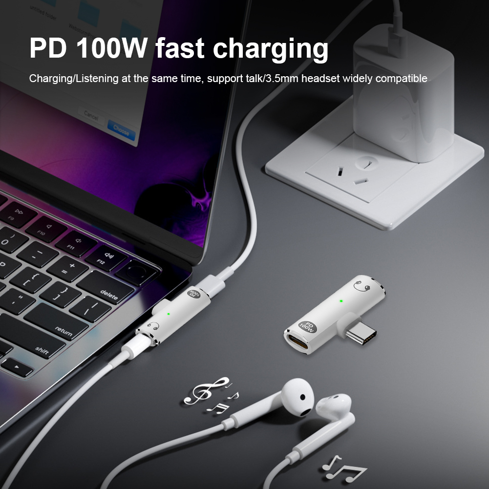 2 in 1 Audio Aux Adapter PD 10 - Earphone Splitter Jack recension och pris