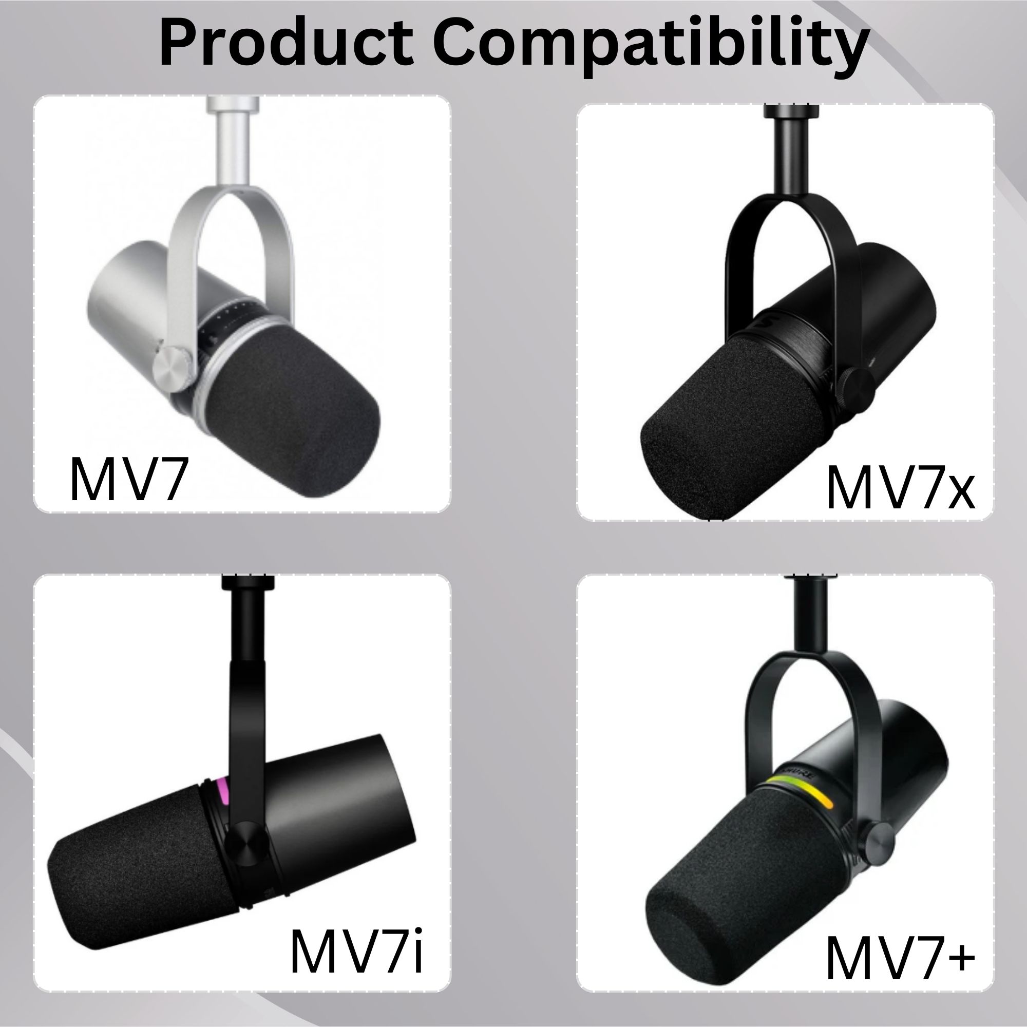Shining MV7 Pop Filter for Shu - Shure Mic Mv7 recension och pris